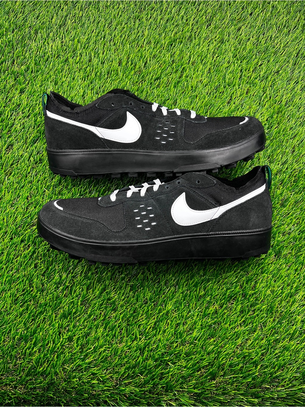 Nike C1TY Men’s Suede Walking Gym Training Shoes Sneakers Black White - 14